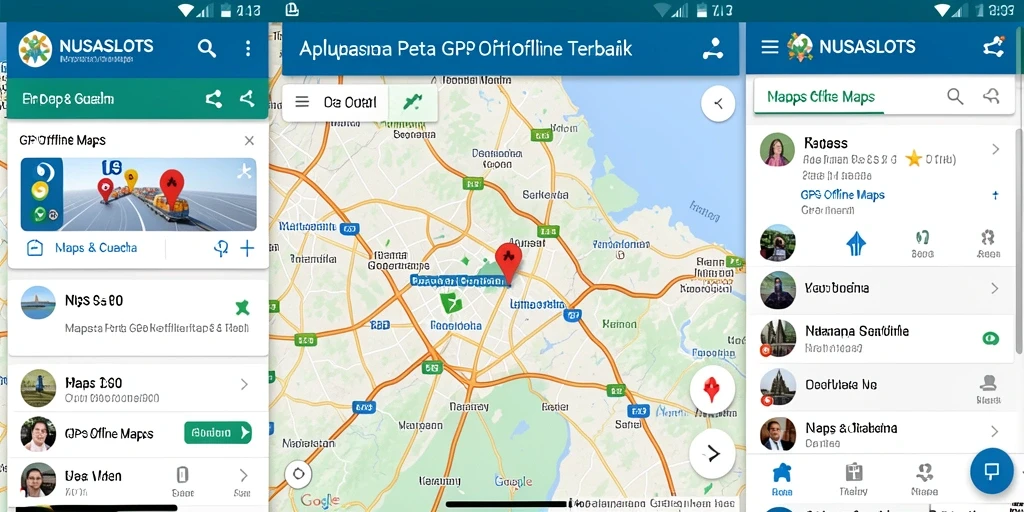 Tampilan antarmuka NUSASLOTS untuk navigasi peta offline yang intuitif.