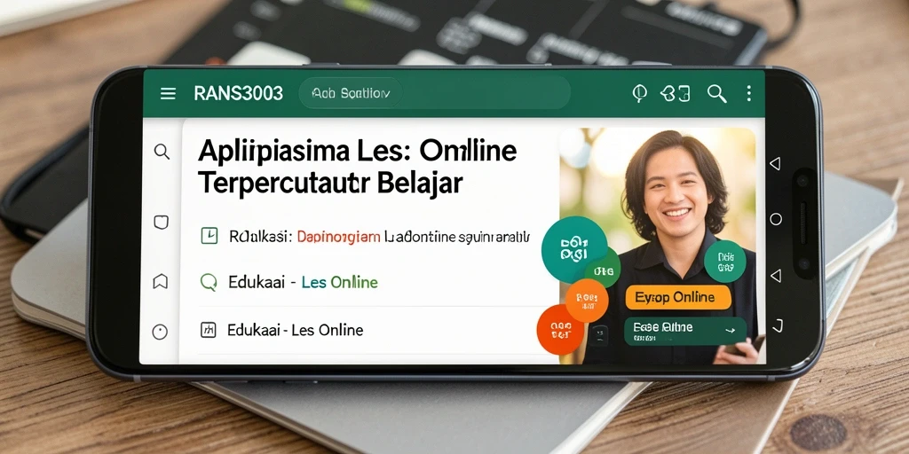 Antarmuka aplikasi RANS303 yang user-friendly dan menarik untuk belajar.
