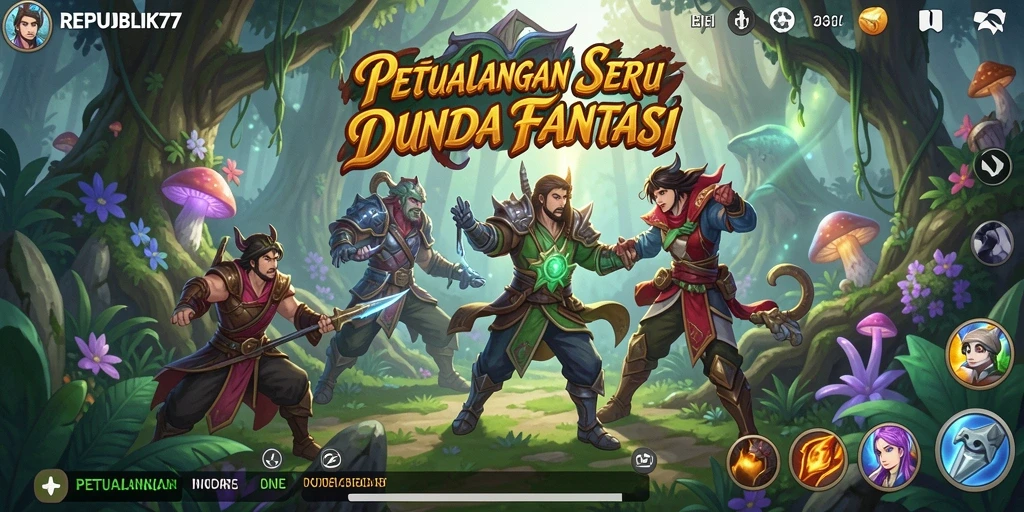 Antarmuka permainan <strong>REPUBLIK77</strong> yang futuristik dan menarik.