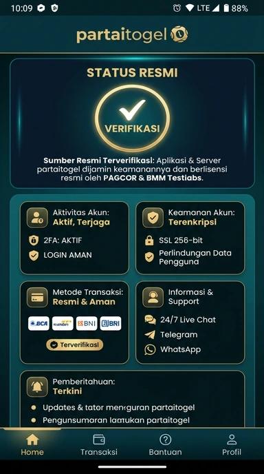 Halaman Resmi Unduhan APK partaitogel untuk Android